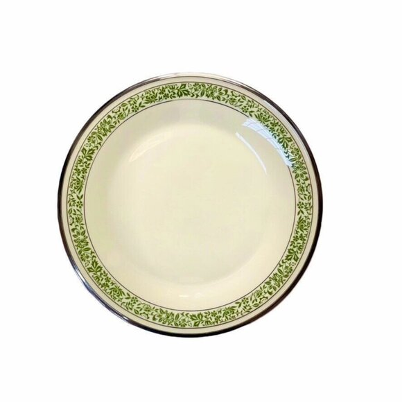 LENOX China  Memoir  Dinner Plates 10.5" Green Vine & Rim Design - Picture 9 of 10